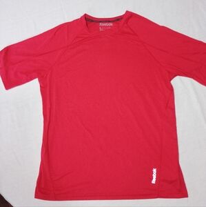 Reebok Athletic Active Wear Red Brushed T-shirt